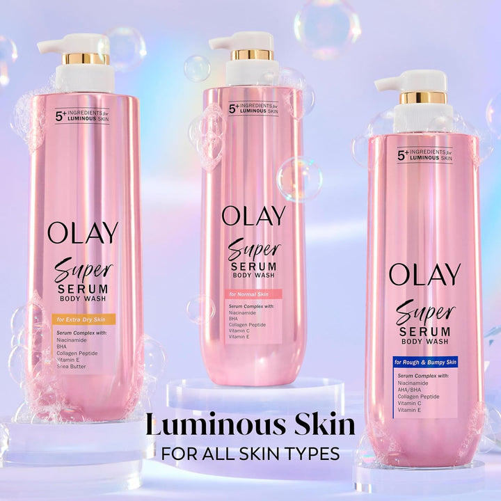 Olay - Super Serum Body Wash voor ruwe en hobbelige huid - 547ml