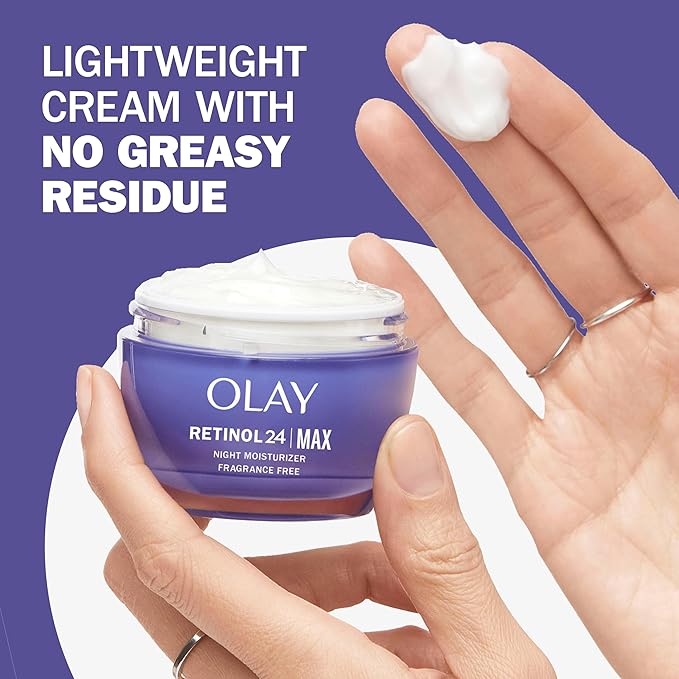 Olay - Retinol 24 Max Moisturize - Nachtcrème voor het gezicht - 48g