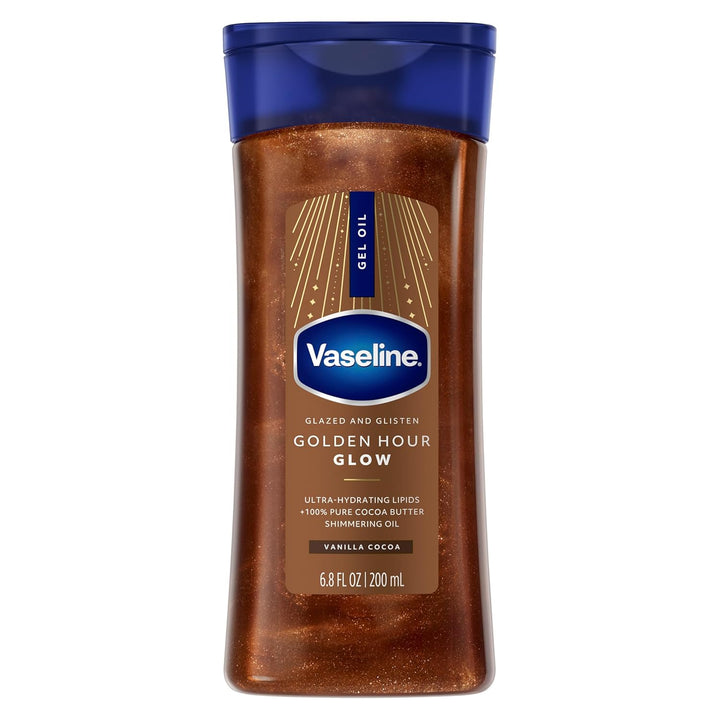 Vaseline Glazed & Glisten Shimmering Golden Hour Glow Body Gel