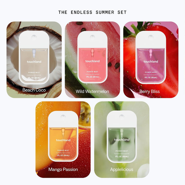 Touchland The Endless Summer Power Mist Hand Sanitizer Set