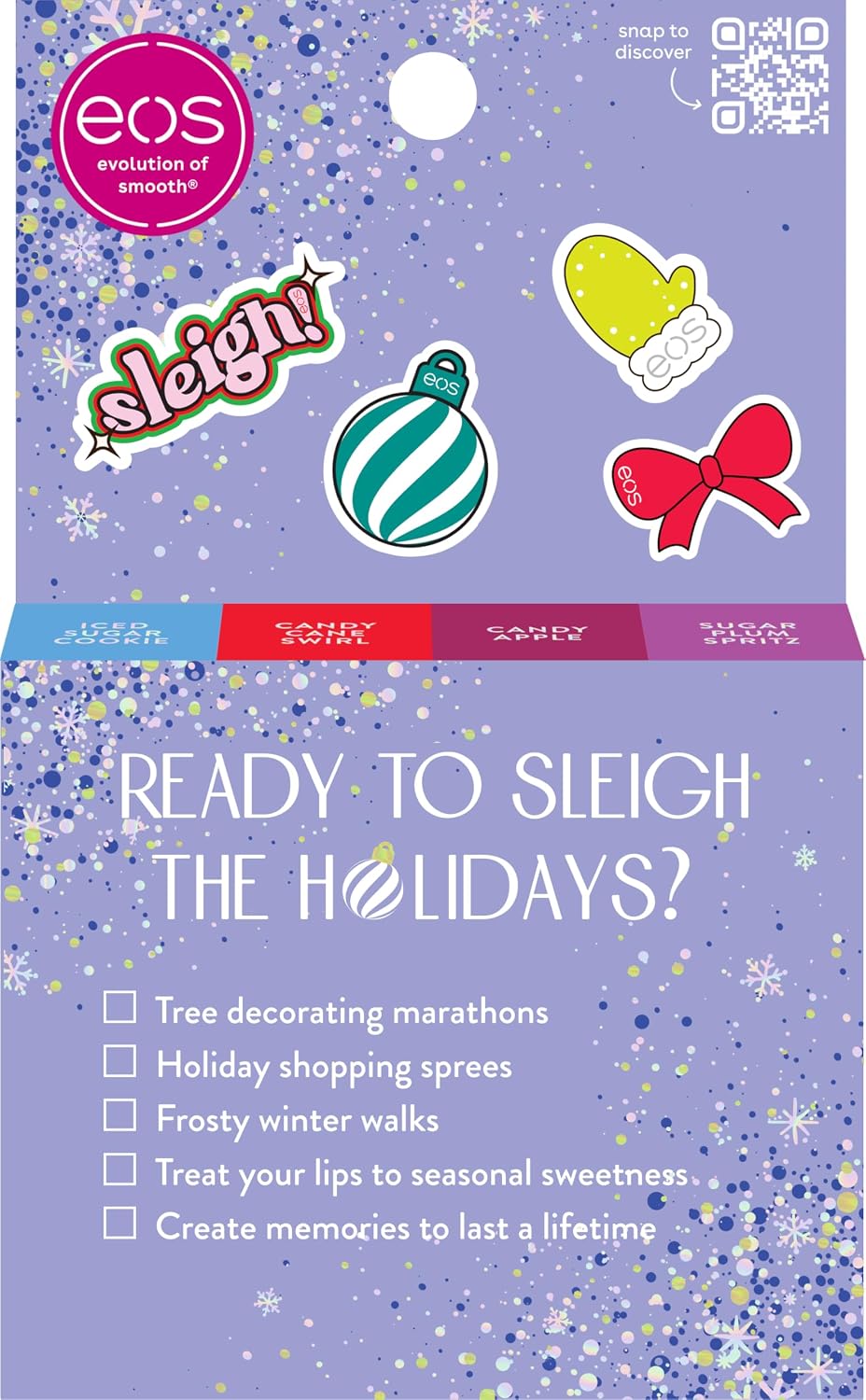 eos Holiday Lip Balm Gift Set - 4-Piece Limited Edition Lip Care Set
