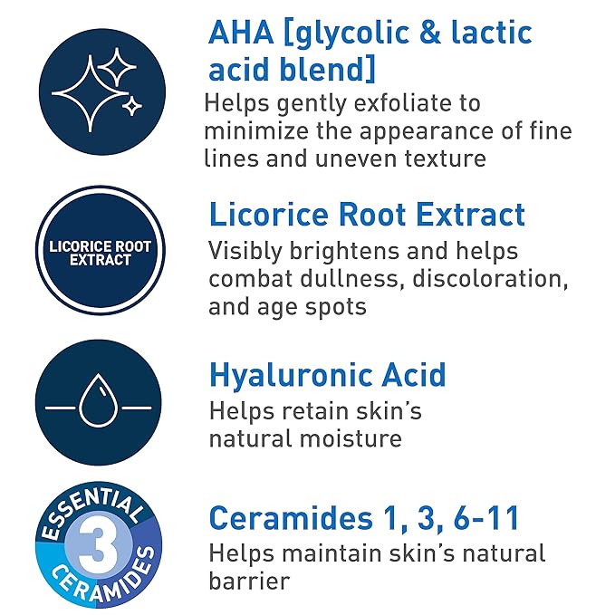 CeraVe - Huidvernieuwende nachtelijke exfoliërende behandeling - Anti-aging gezichtsserum - 50 ml