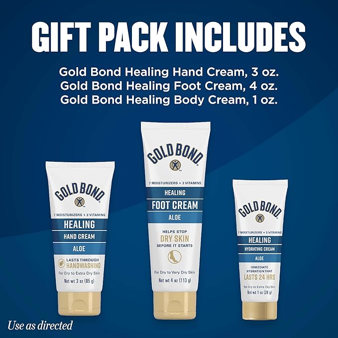 Gold Bond - Healing Cream Gift Pack, For Body, Hand & Foot