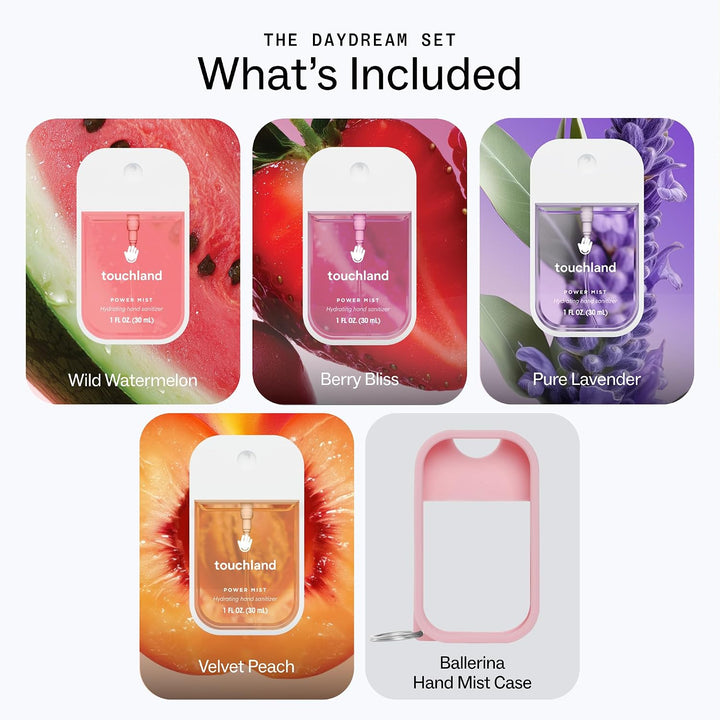 Touchland Daydream Hand Sanitizer 5-Piece Gift Set