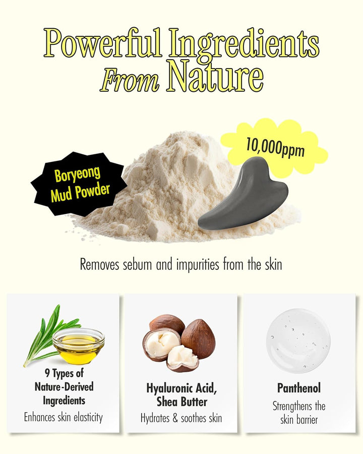 BRMUD Relief Mud Gua Sha Mud Bar Soap Purifying & Revitalizing