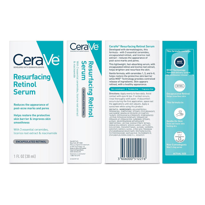CeraVe - Retinolserum voor post-acnevlekken en huidtextuur - 30 ml