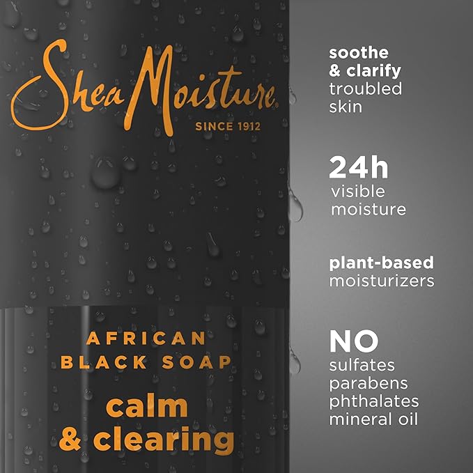 SheaMoisture - African Black Soap Body Wash Calm and clearing - 532ml