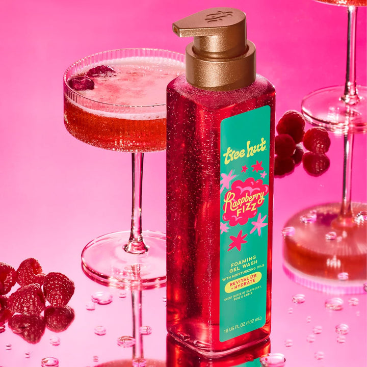 Tree Hut Raspberry Fizz Foaming Gel Body Wash