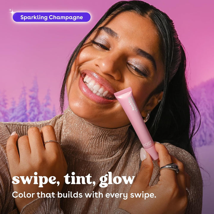 eos Sparkling Champagne Dewy Lip Shine Shimmer