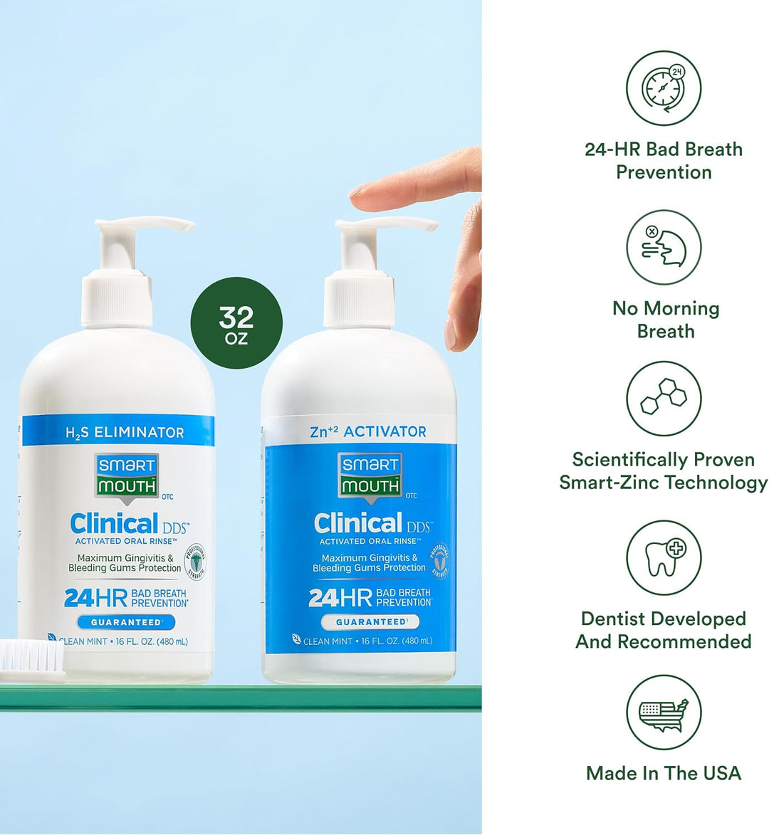 SmartMouth Clinical Activated Mouthwash set