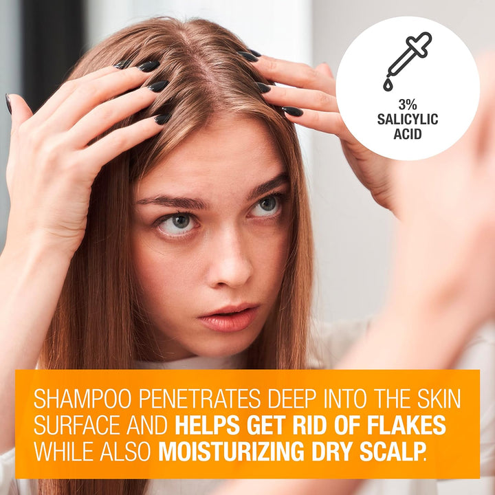 Neutrogena Scalp Therapy Anti-Dandruff Shampoo Extra Strength, with 3% salicylic acid, Fragrance Free - 354ml