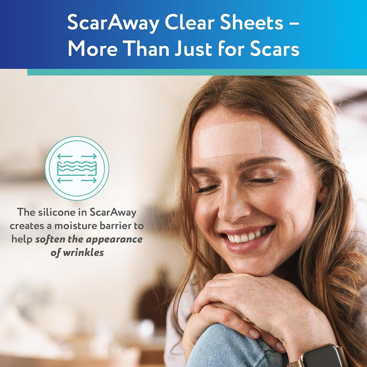 ScarAway Advanced Clear Silicone Scar Sheets 10 Count
