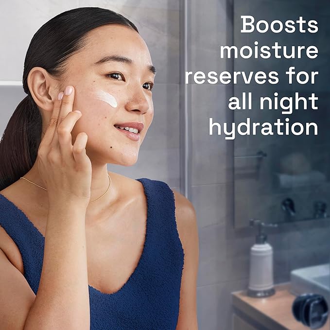 Cetaphil - Night Moisturizer for Face – Hydraterende Gezichtscrème met Hyaluronzuur – Lichtgewicht en Niet-Comedogeen – Dermatologisch Aanbevolen voor gevoelige Huid – 88ml
