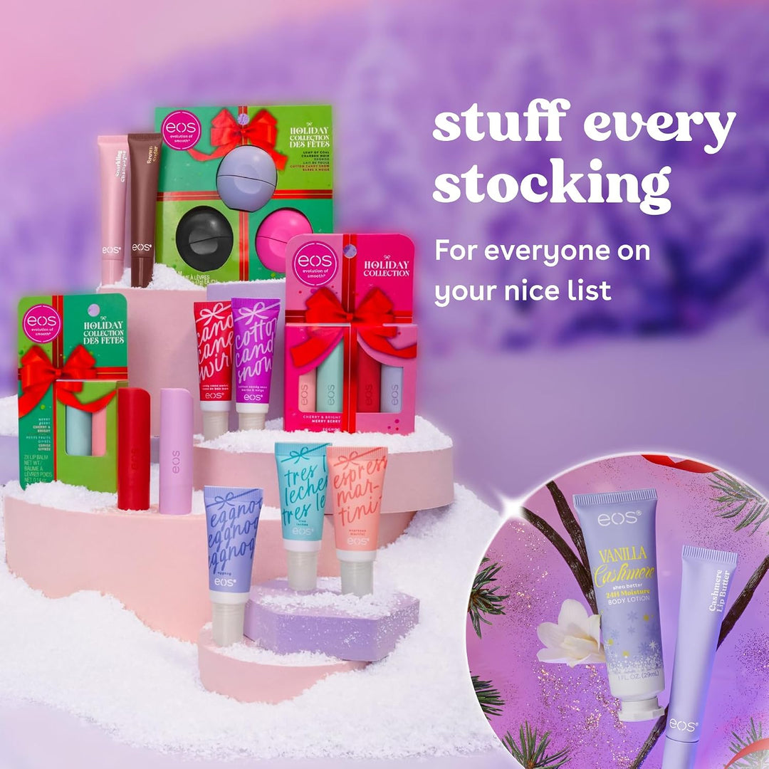 eos Cotton Candy Snow Super Balm Hydrating Lip Treatment