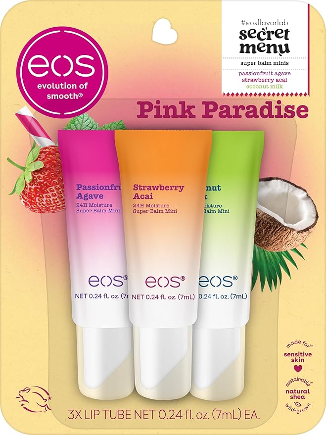 eos 24H Moisture Super Balms Minis- Pink Paradise