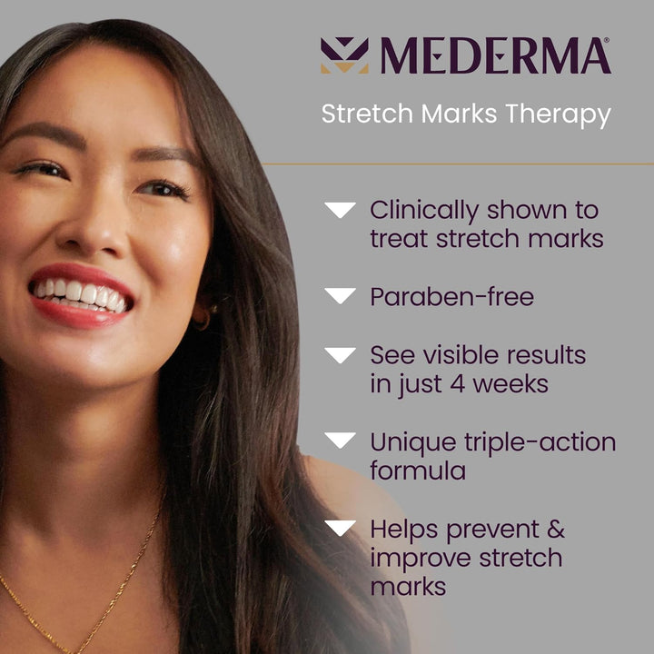 Mederma - Striae Therapie - Helpt Striae Te Voorkomen en Behandelen - Veilig te Gebruiken Tijdens De Zwangerschap - Huidverzorging Tijdens De Zwangerschap