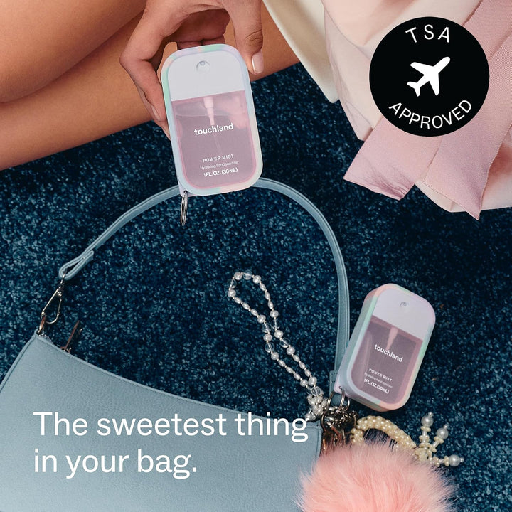 Touchland Cotton Candy Hand Sanitizer Mist & Matching Case 2-Piece Set