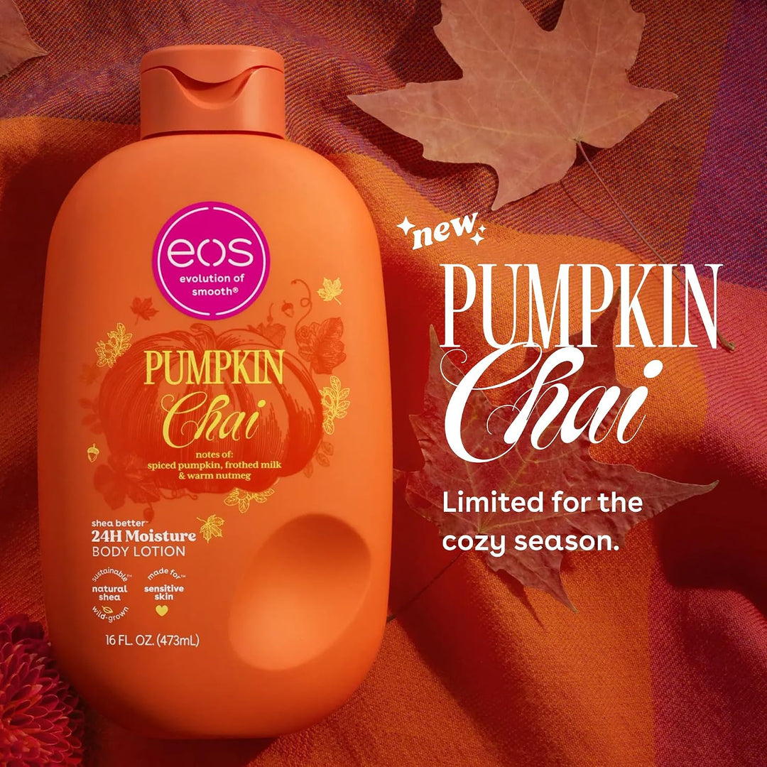 eos Shea Better Body Lotion, Pumpkin Chai, 24-Hour Moisture