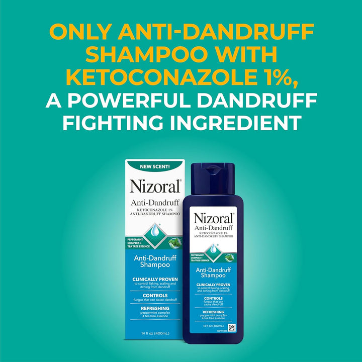Nizoral Anti-Dandruff Shampoo  Peppermint and Tea Tree Scent