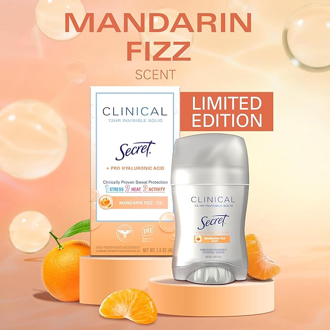 Secret Clinical Strength Antiperspirant Deodorant Mandarin Fizz