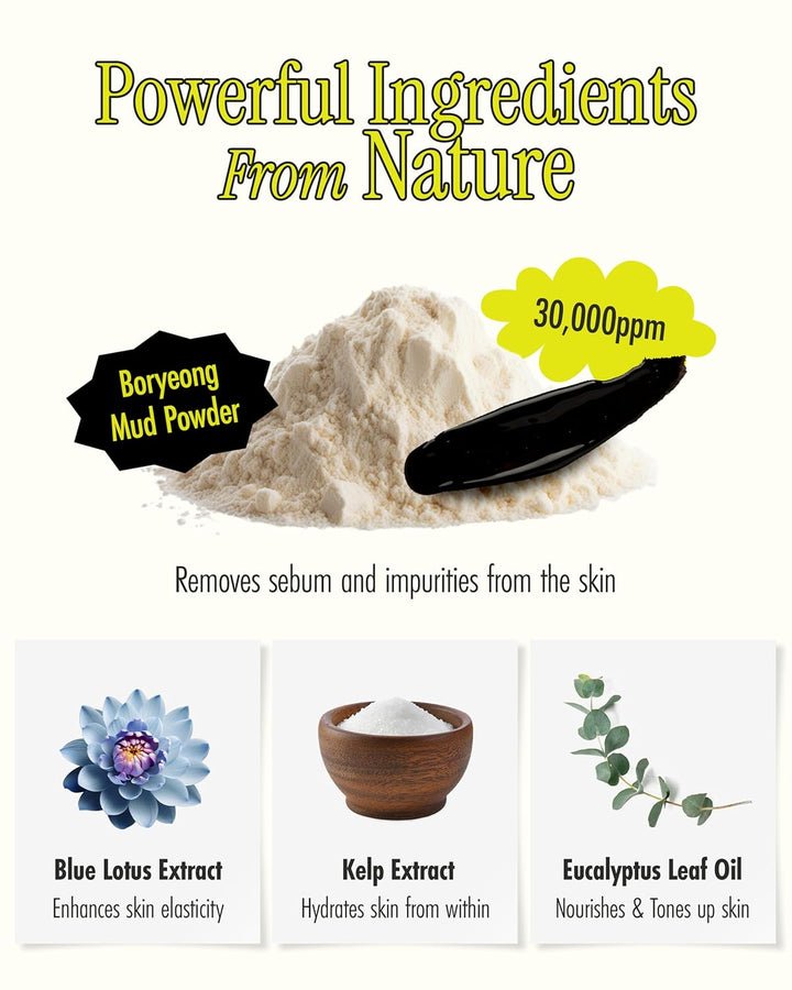 BRMUD Relief Mud Peel Off Mask Korean Skincare for All Skin Types