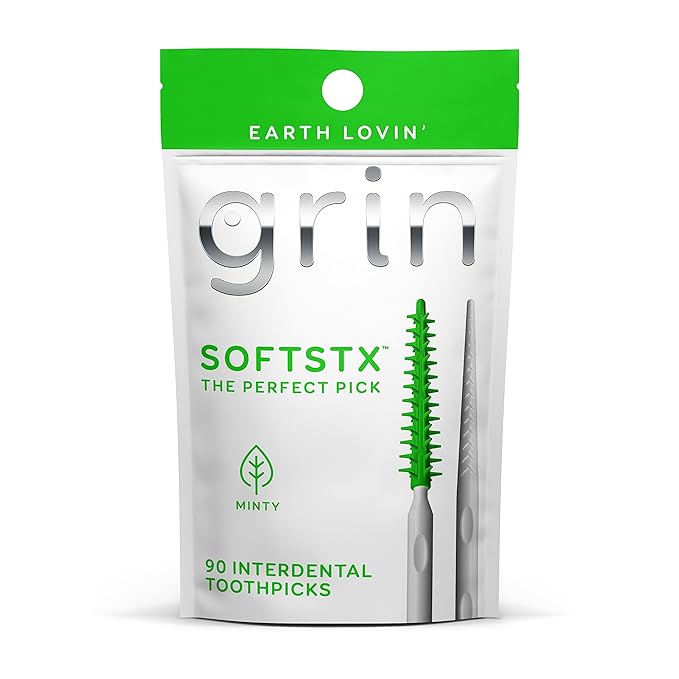 Grin Softstx - Gentle Dental Picks  Soft Flexible Bristles