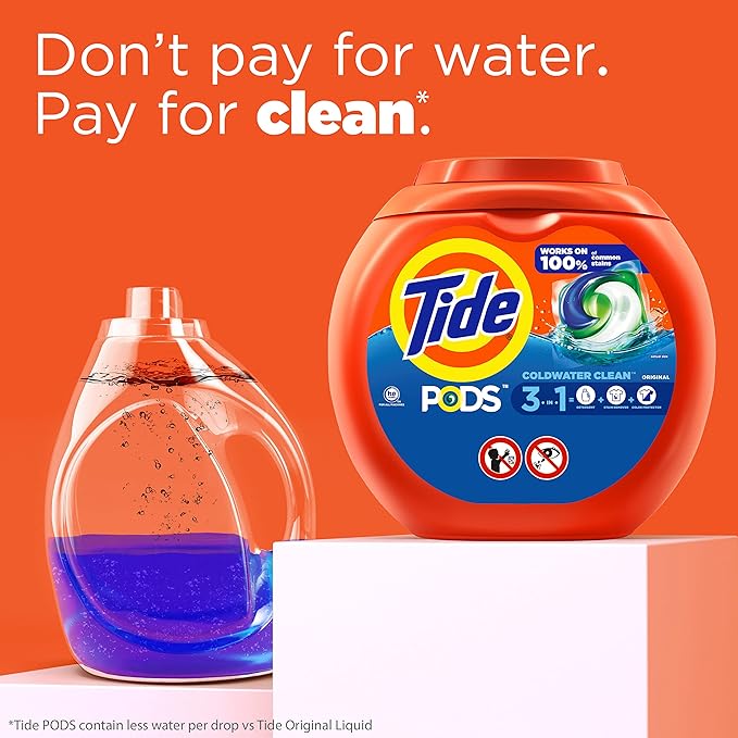 Tide PODS - Vloeibaar Wasmiddel, Parfum Original - 81 Pièces
