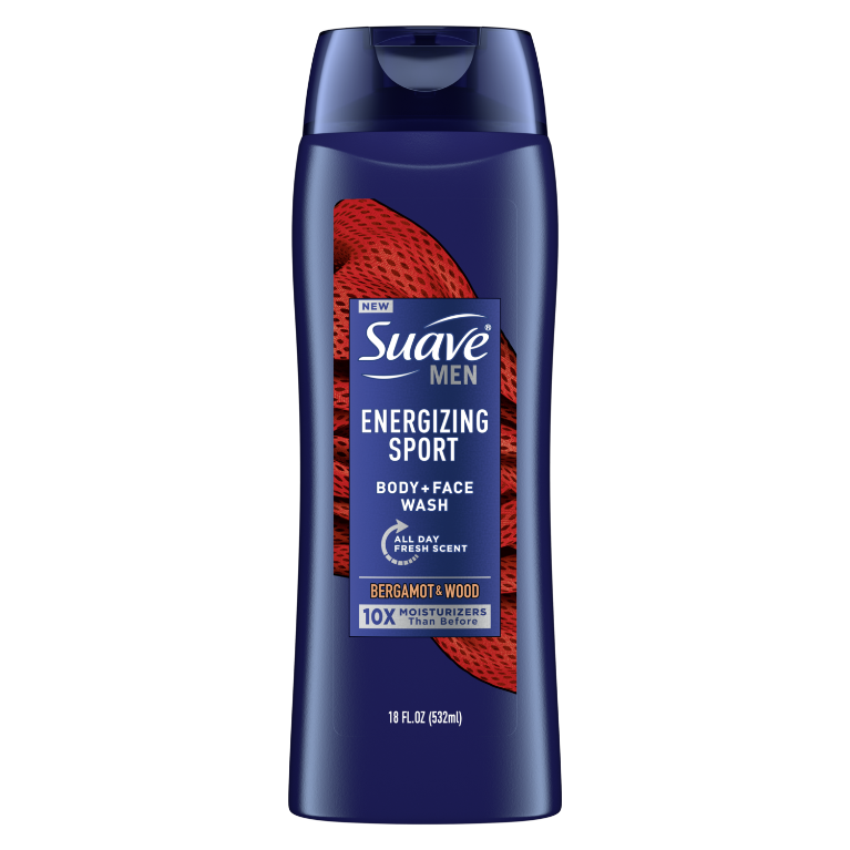 Suave - Energieke Sport Body + Face Wash - 532ml