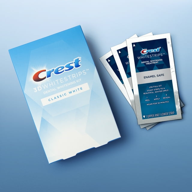 Crest - 3D White Strips Classic White at-Home Teeth Whitening Kit