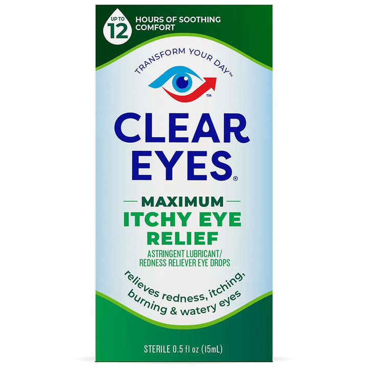 Clear Eyes Maximum Itchy Eye Relief – Fast-Acting Allergy Eye Drops