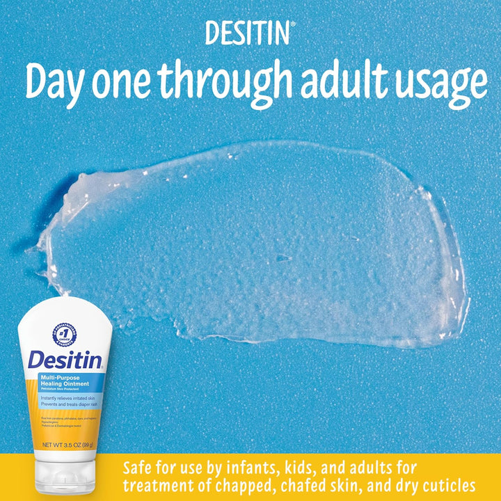 Desitin - Pommade multi-usages pour bébé à la vaseline blanche pour peaux sèches - 99 g