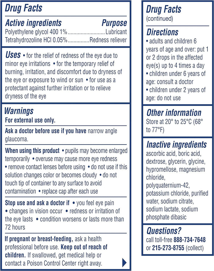Visine Red Eye Comfort Eye Drops