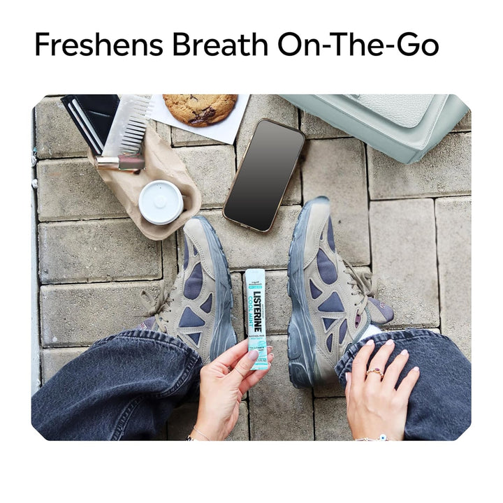 Listerine On-The-Go Cool Mint Alcohol Free Mouthwash Packets