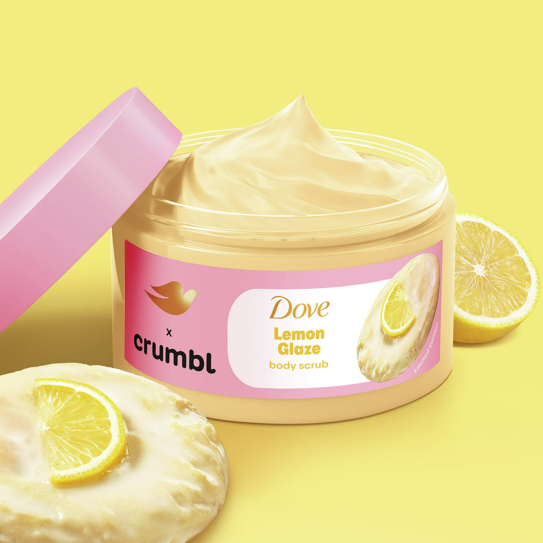 Dove x Crumbl Exfoliating Body Scrub Lemon Cookie