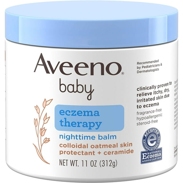 Aveeno - Baby - Eczeemtherapie Nachtelijke Lichaamsbalsem - Hypoallergeen - 312g