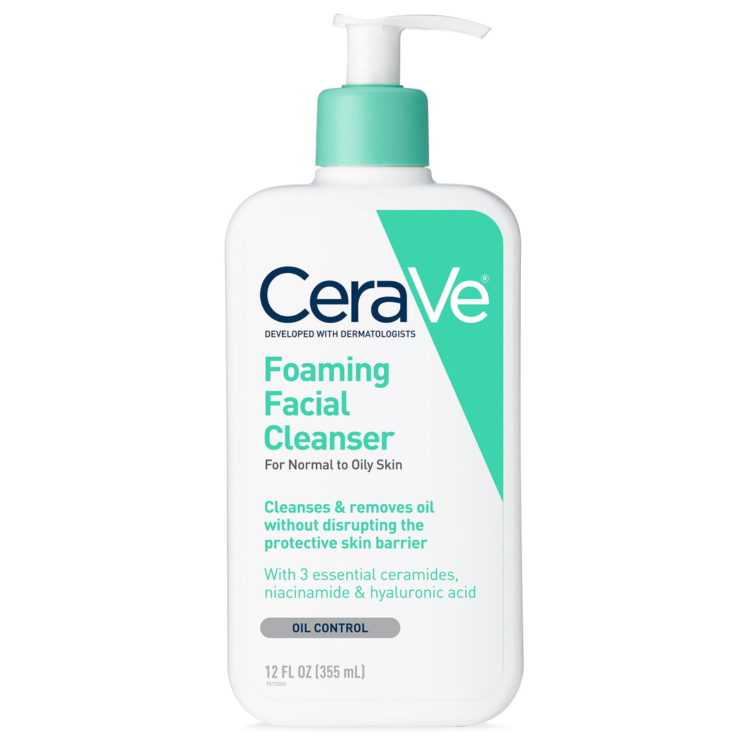 CeraVe Foaming Facial Cleanser for Normal to Oily Skin Reinigingsgel - normale tot vette huid - 355ml