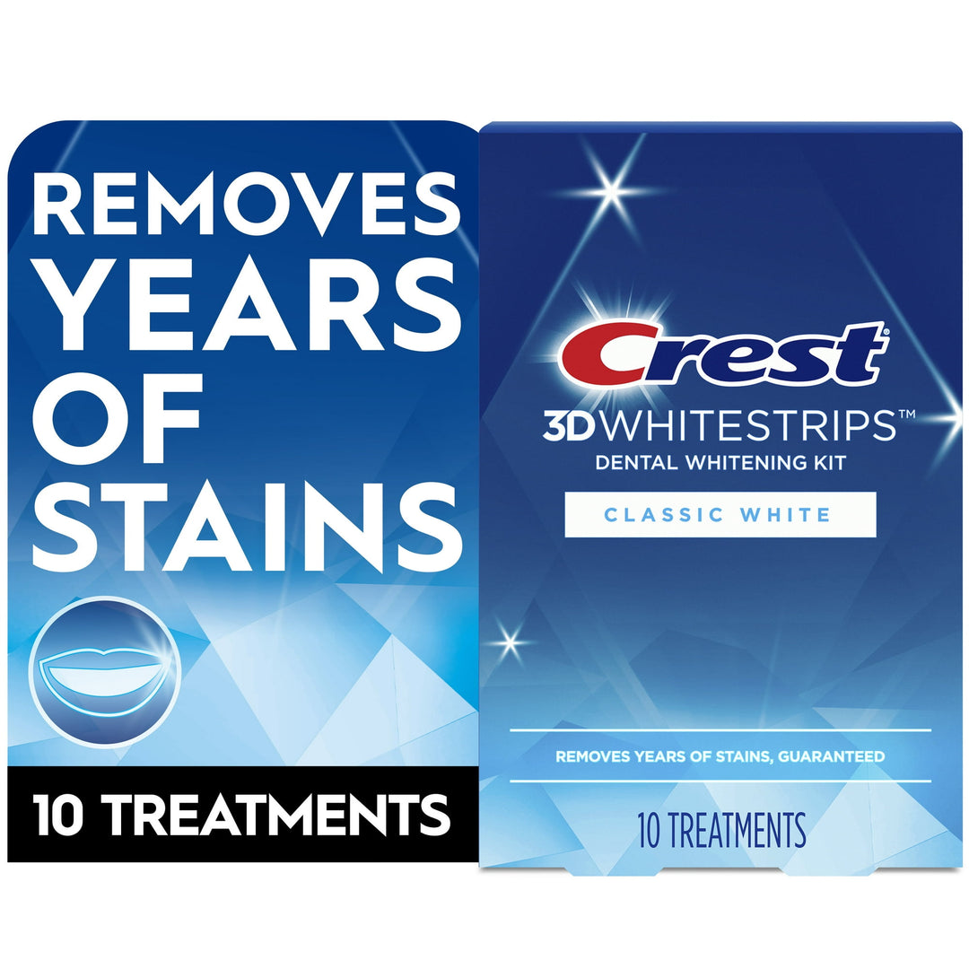 Crest - 3D White Strips Classic White at-Home Teeth Whitening Kit