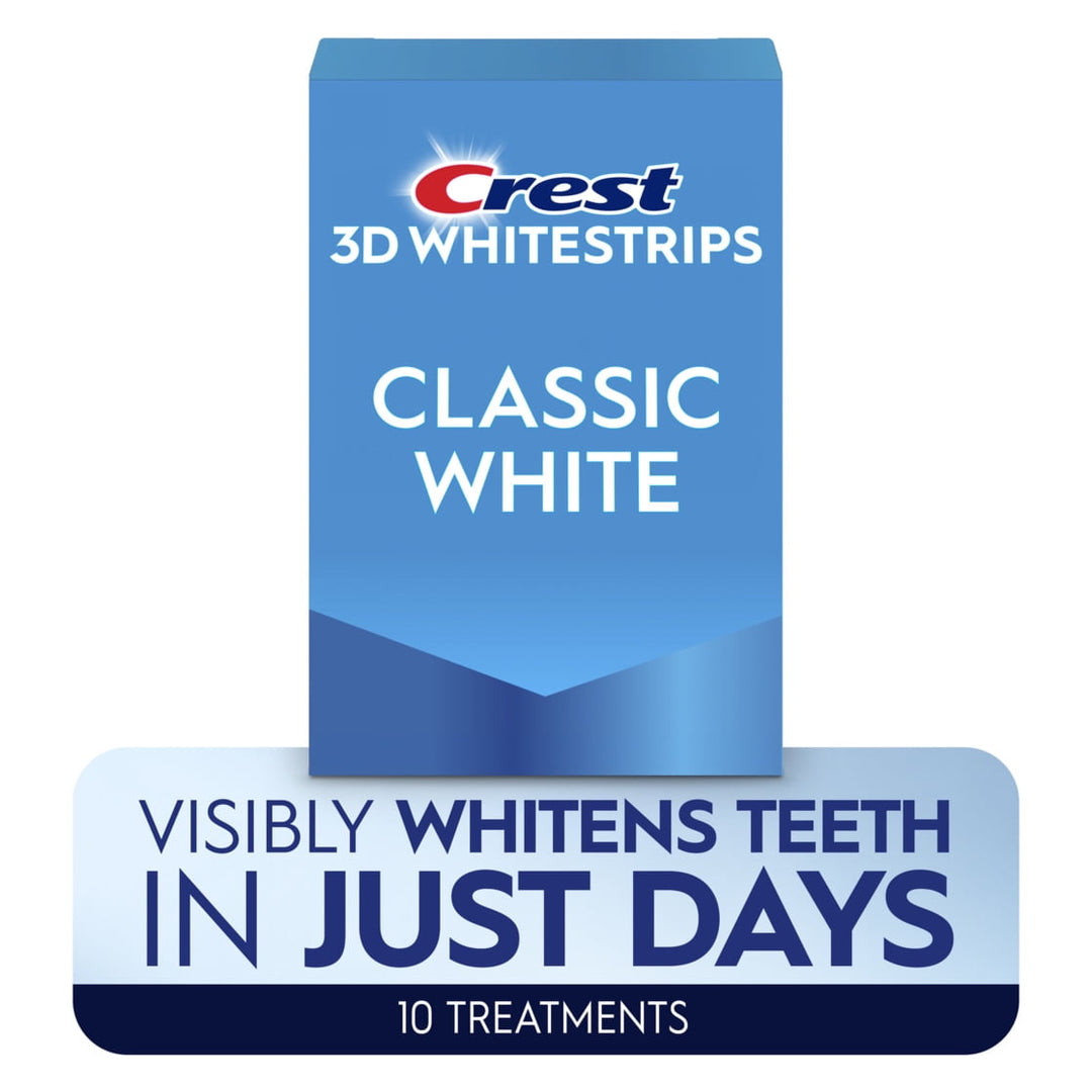 Crest 3DWhitestrips Classic White at-Home Teeth Whitening Kit