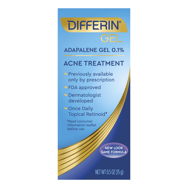 Differin - Adapalene Gel 0.1 % Acne Treatment - Fragrance Free - 15 g