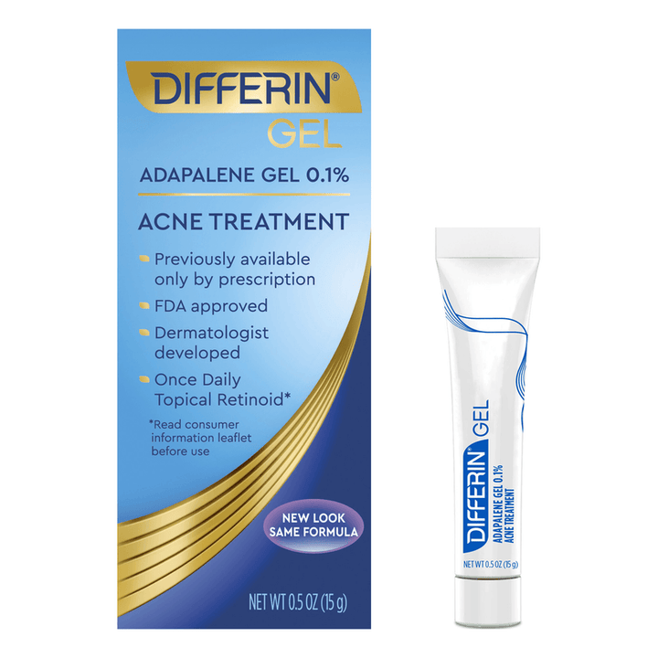 Differin - Adapalene Gel 0.1 % Acne Treatment - Fragrance Free - 15 g