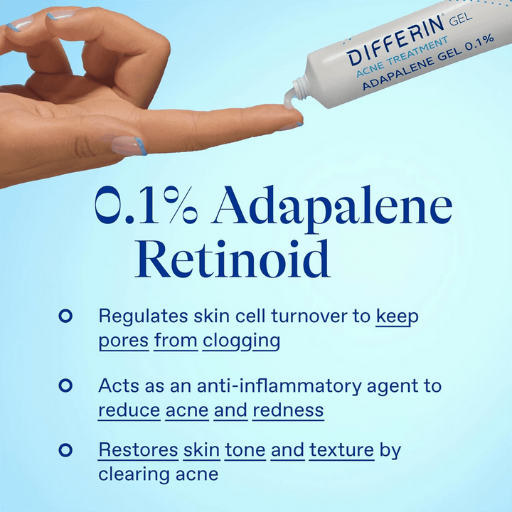 Differin - Adapalene Gel 0.1% Acne Treatment - 45 g