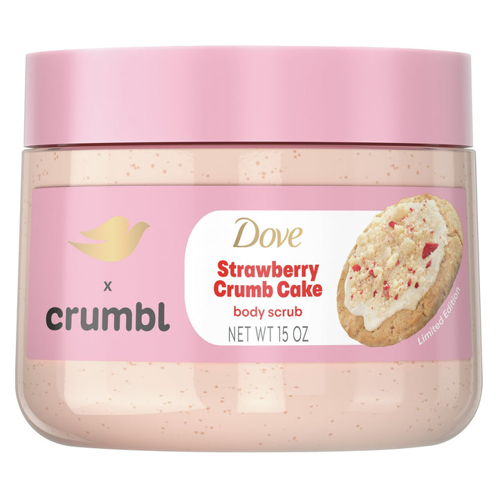 Dove x Crumbl Exfoliating Body Scrub Strawberry Cookie