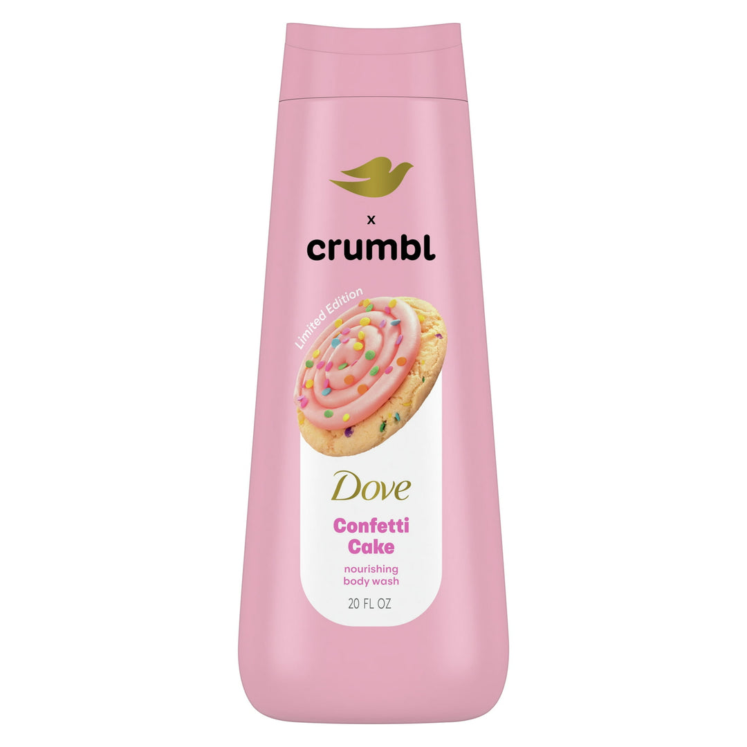 Dove x Crumbl Moisturizing Liquid Body Wash Confetti Cake