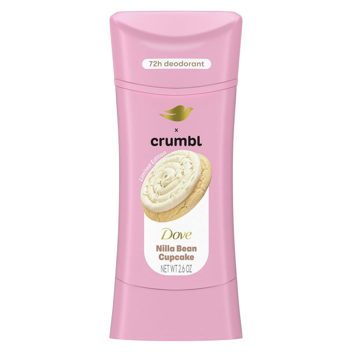 Dove x Crumbl - Deodorant Stick Crumbl Nilla Bean Cupcake Aluminum Free