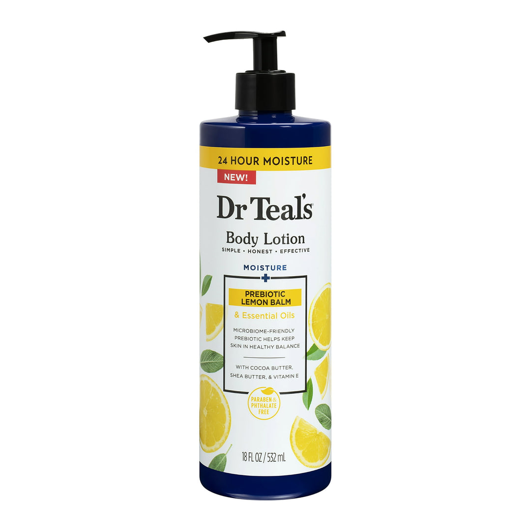 Dr Teal's Body Lotion with Prebiotic Lemon Balm and Essential Oil Blend