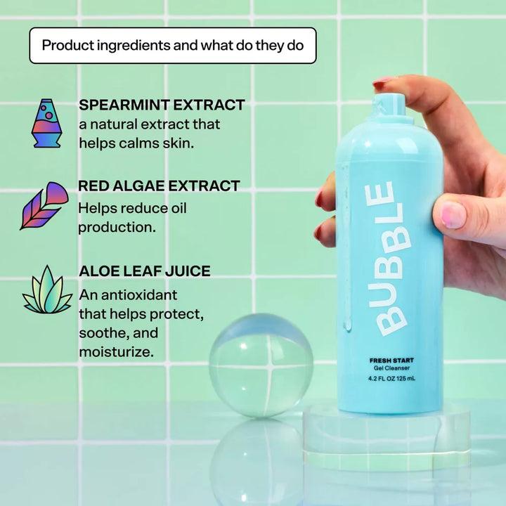Bubble Skincare Shower Caddy Set For Combination Skin