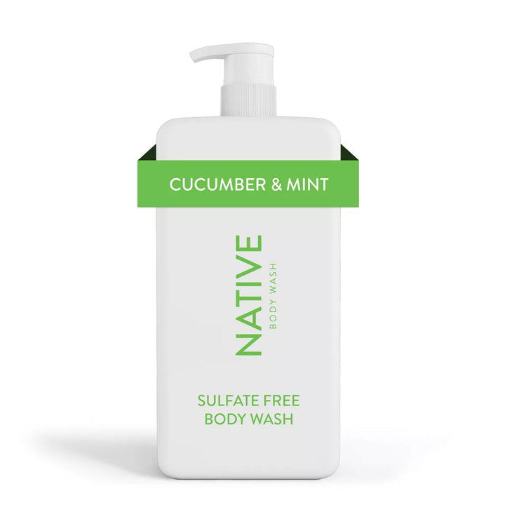 Native - Body Wash met pomp - Komkommer &amp; Munt - Sulfaatvrij - 1064ml