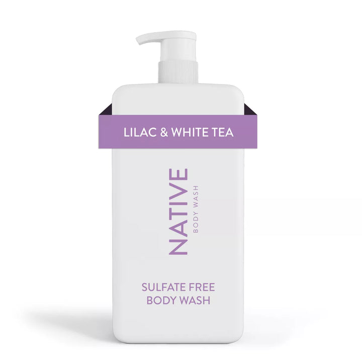 Native - Body Wash met pomp - Lilac &amp; White Tea - Sulfaatvrij - 1064ml
