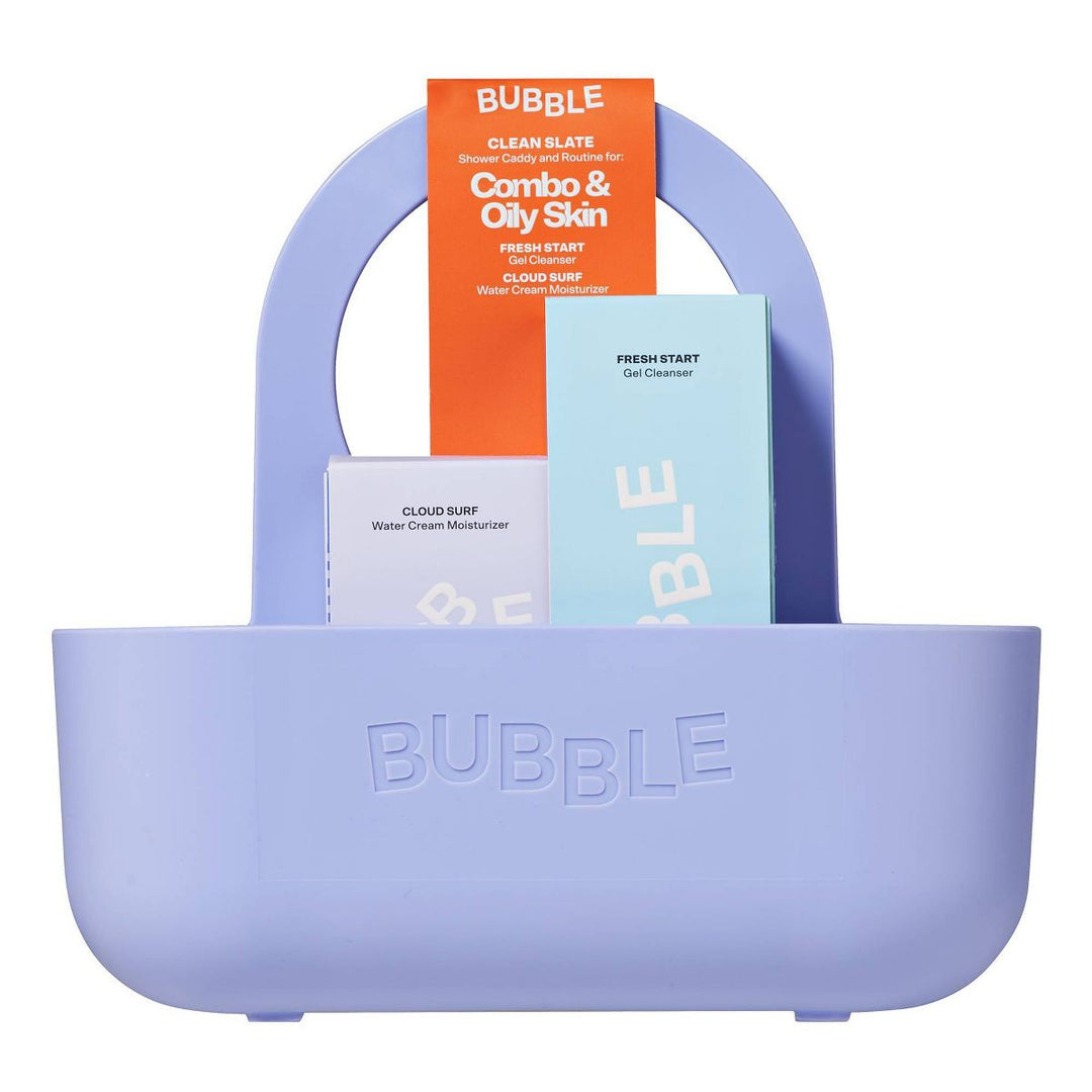 Bubble Skincare Shower Caddy Set For Combination Skin