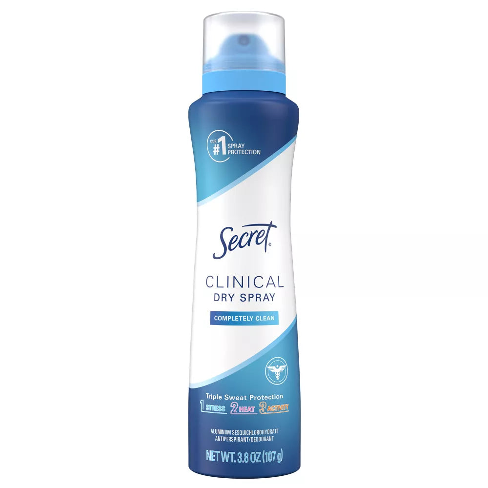 Secret Clinical Dry Spray Antiperspirant & Deodorant - Completely Clean